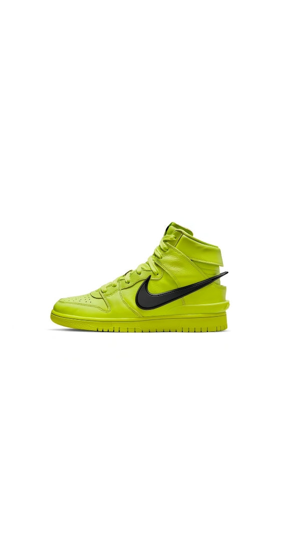 NIKE DUNK HIGH AMBUSH FLASH LIME BLACK