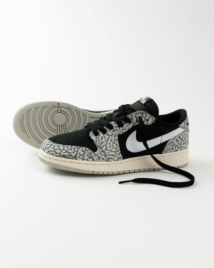 AIR JORDAN 1 LOW X BLACK CEMENT