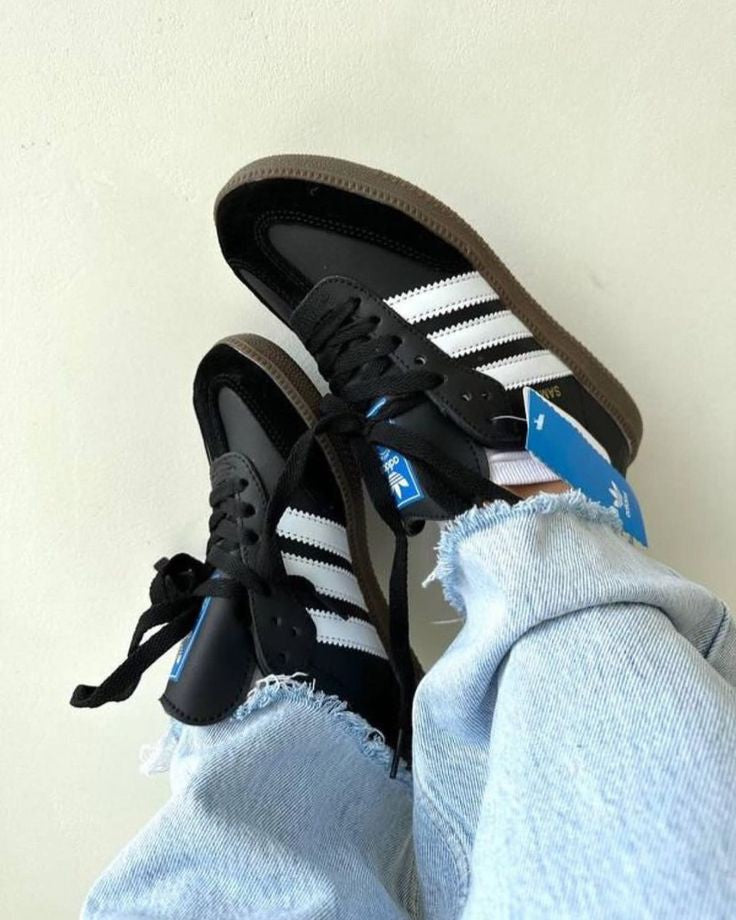ADIDAS SAMBA BLACK/BROWN SOLE