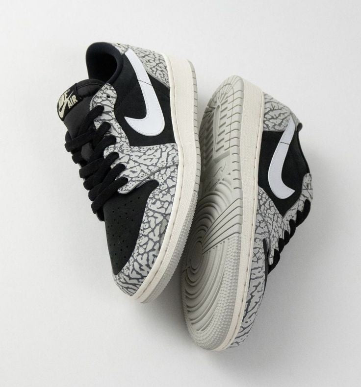 AIR JORDAN 1 LOW X BLACK CEMENT