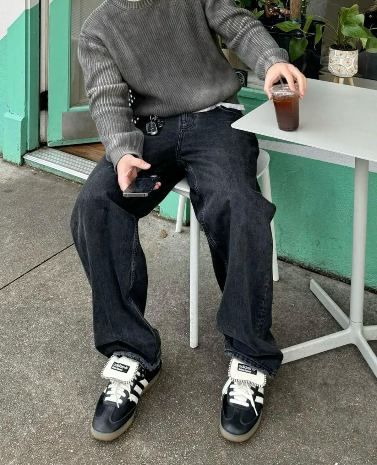 Adidas samba wales bonner black