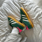 ADIDAS GAZELLE COLLIGIATE GREEN PINK