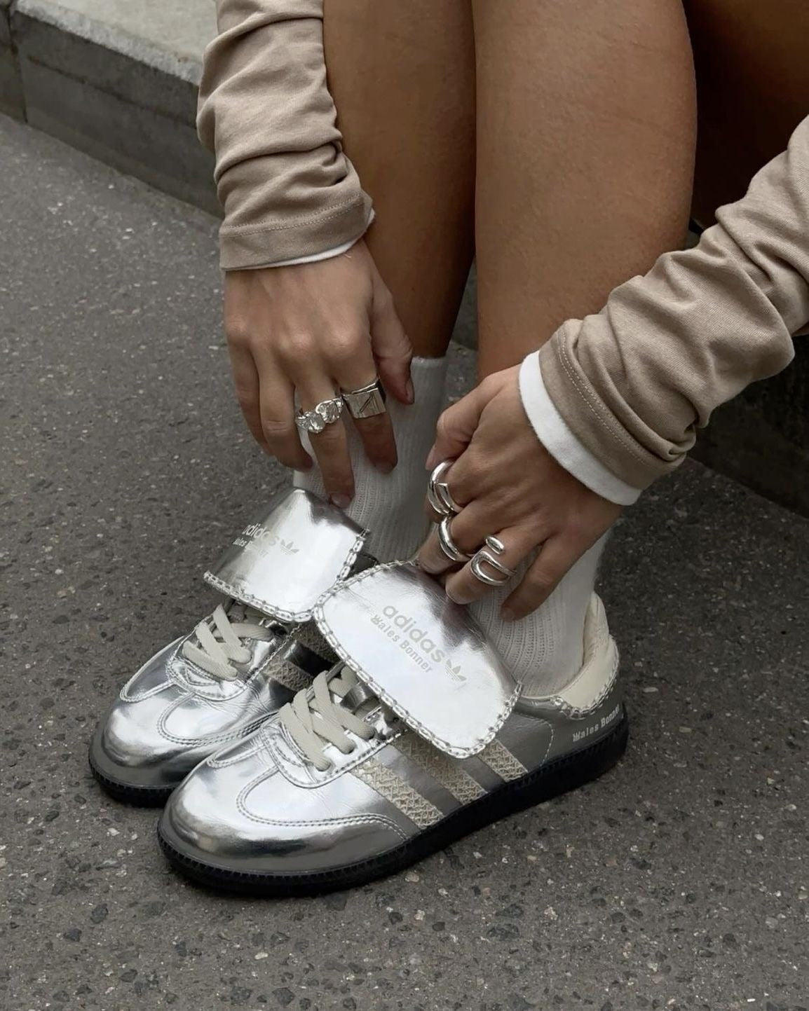 ADIDAS SAMBA WALES BONNER SILVER