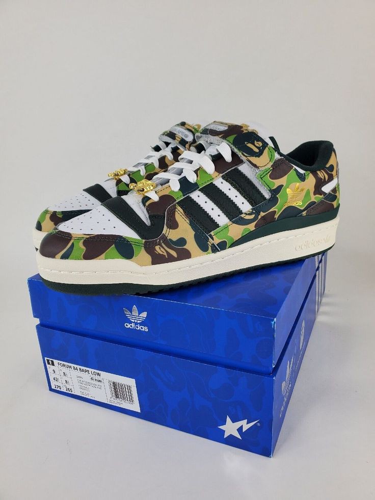 ADIDAS FORUM 84 LOW X BAPE 30TH ANNIVERSARY GREEN CAMO