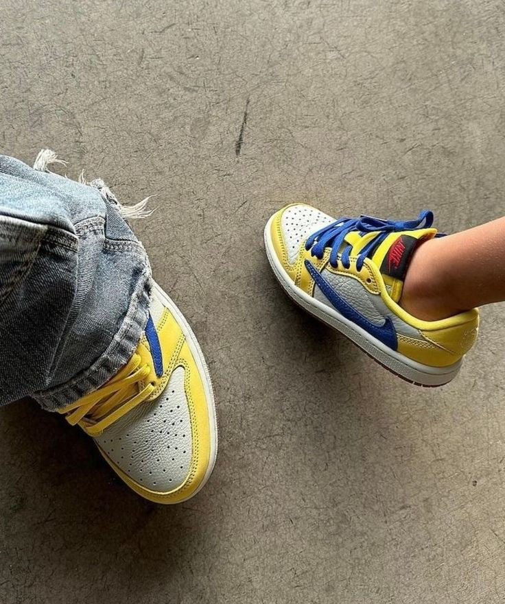 TRAVIS SCOTT X AIR JORDAN 1 RETRO LOW OG SP CANARY SEMI UA QUALITY