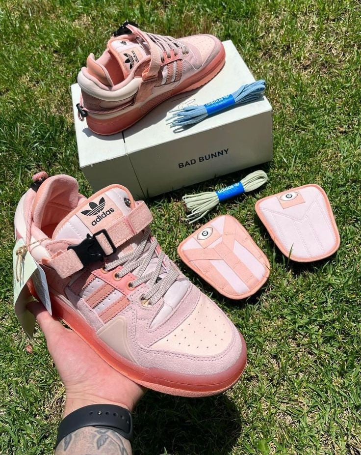 ADIDAS BAD BUNNY FORUM BUCKLE LOW EASTER PINK
