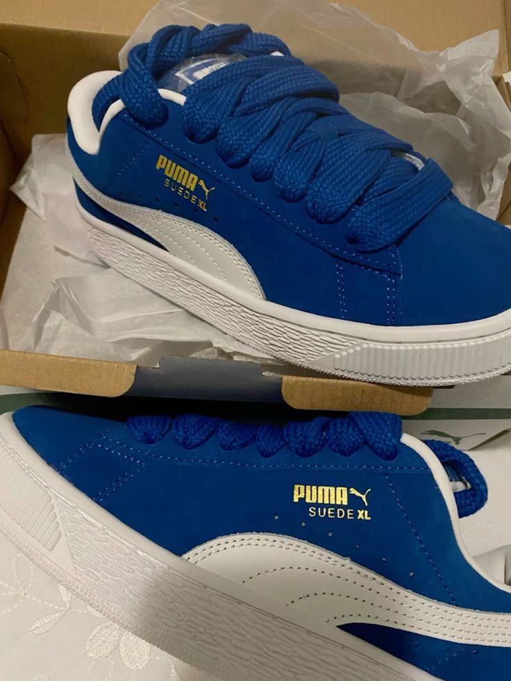 PUMA CLASSIC SUEDE XL BLUE