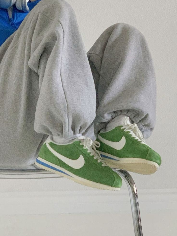 NIKE CORTEZ VINTAGE CHLOROPHYLL/ SAIL LIGHT BLUE