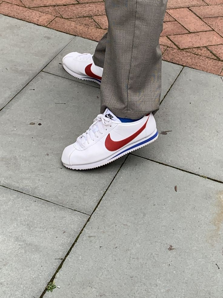 NIKE CORTEZ  VARSITY RED & WHITE AND BLUE