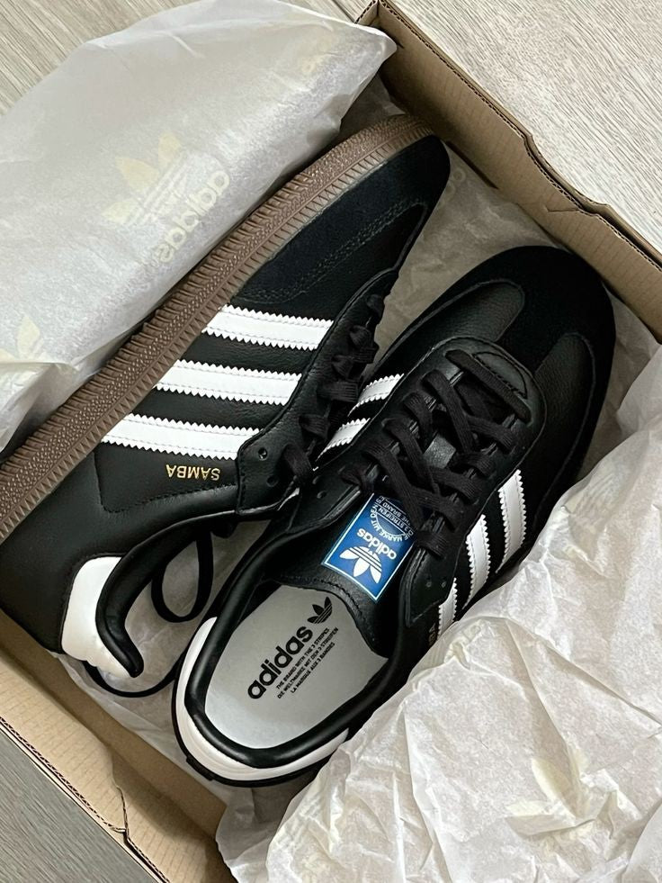 ADIDAS SAMBA BLACK/BROWN SOLE