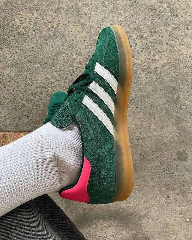ADIDAS GAZELLE COLLIGIATE GREEN PINK