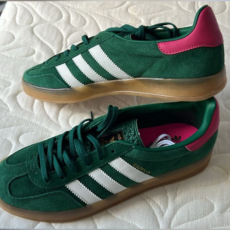 ADIDAS GAZELLE COLLIGIATE GREEN PINK