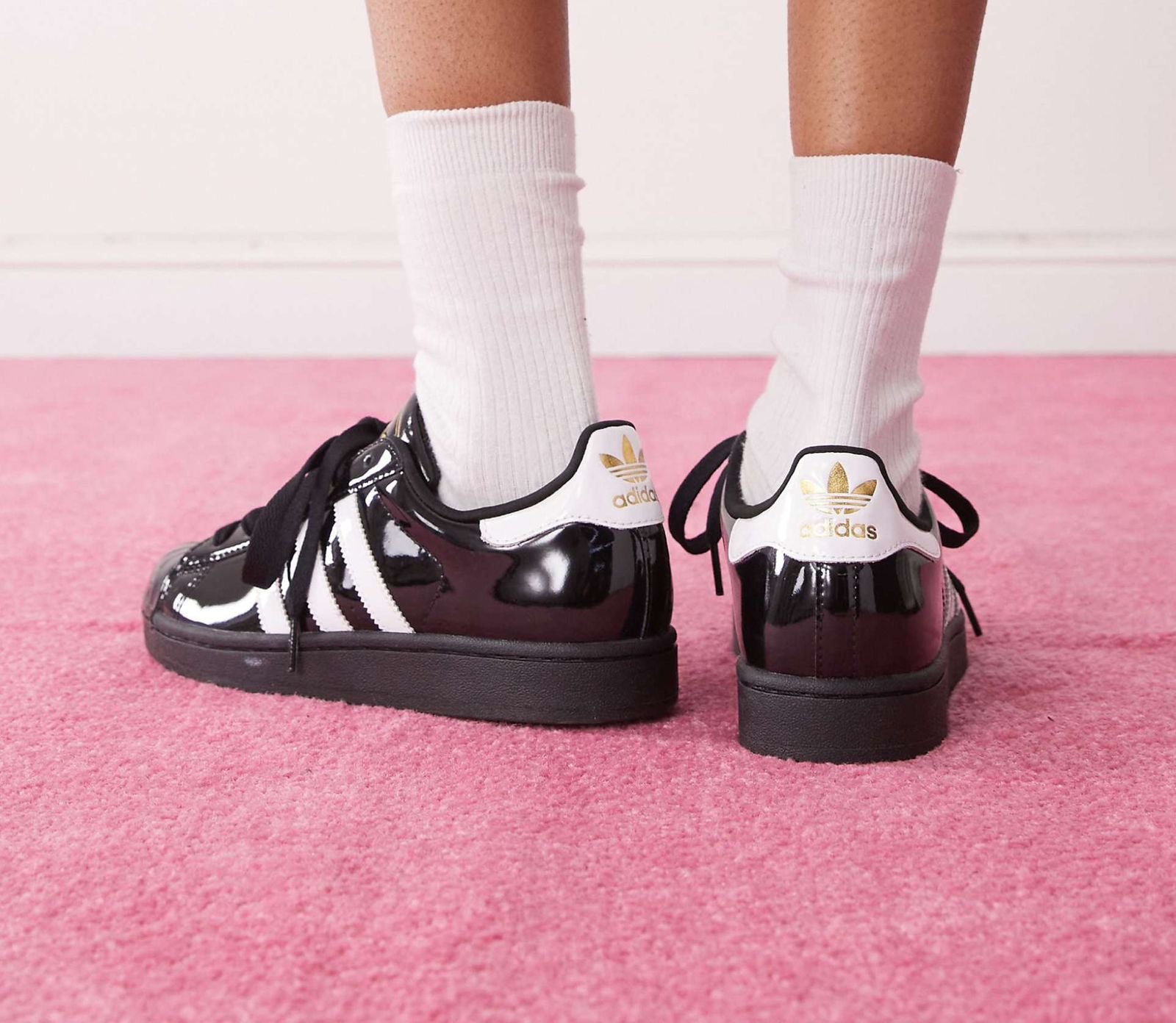 ADIDAS ORIGINAL SUPERSTAR ATMOS BLACK PATENT
