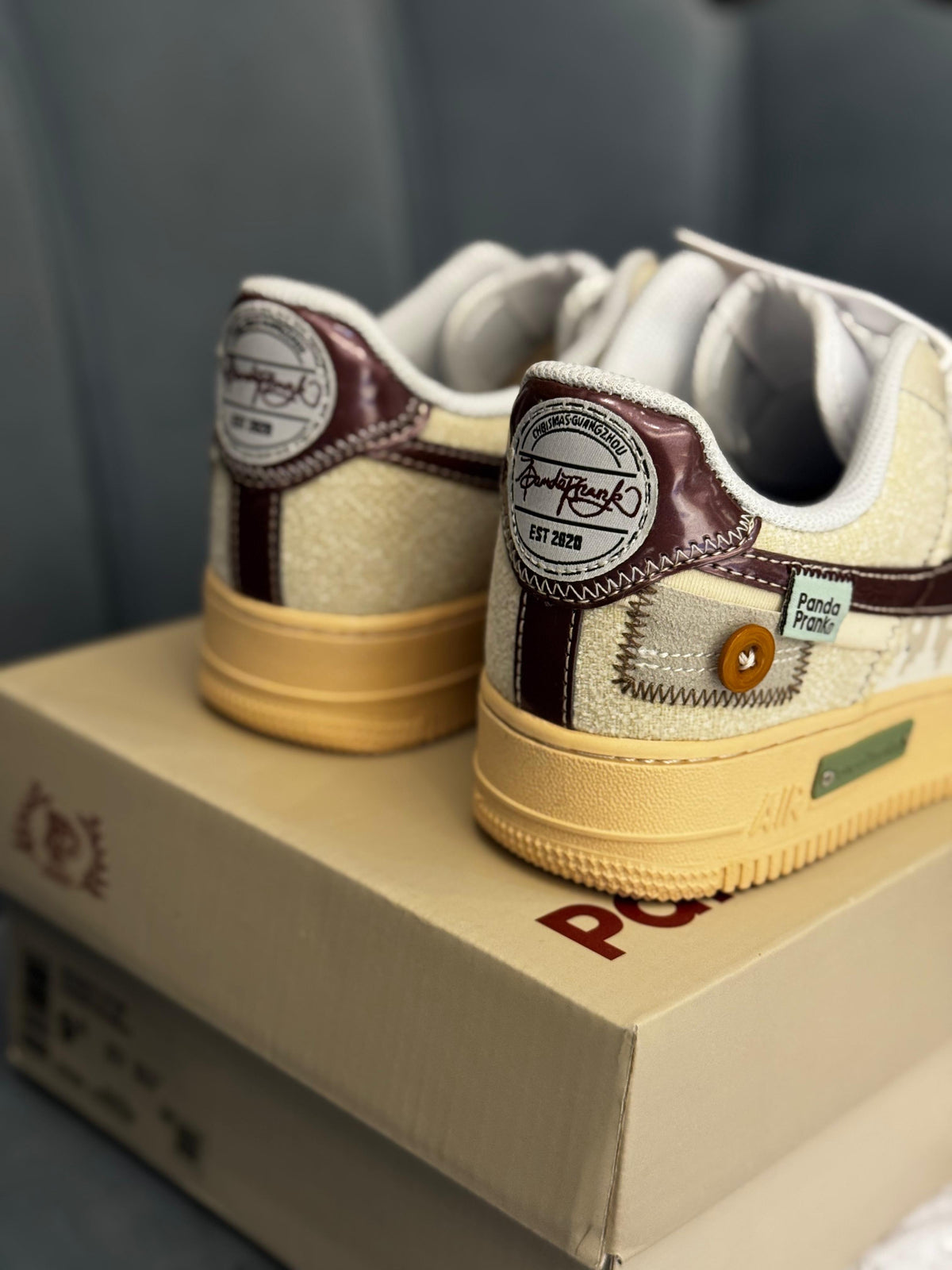 NIKE AIRFORCE ONE PANDAPRANK CHERRY SWOOSH