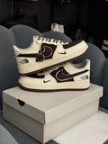 NIKE AIRFORCE CUSTOM X NORTH FACE BROWN