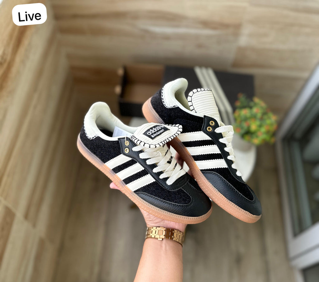 Adidas samba wales bonner black