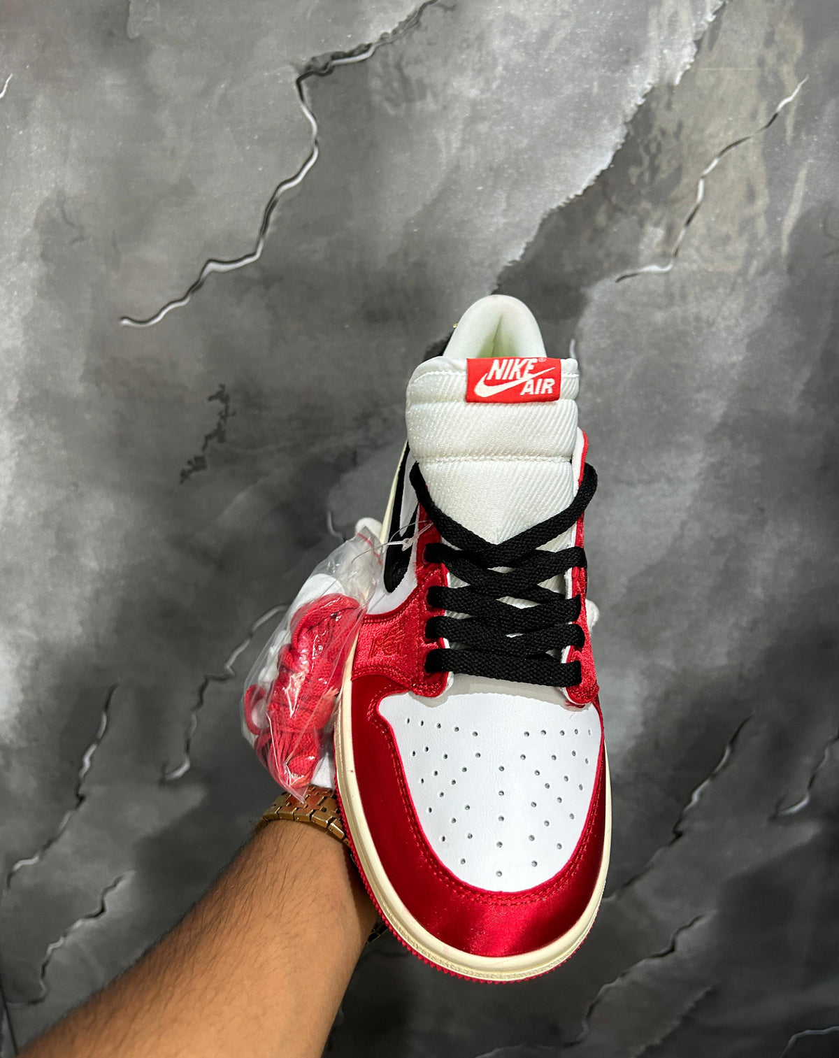 NIKE AIR JORDAN LOW X TROPHY ROOM SAIL AND VARSITY