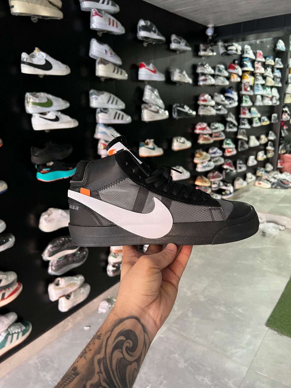 NIKE BLAZER X OFF WHITE BLACK GRIM REAPER