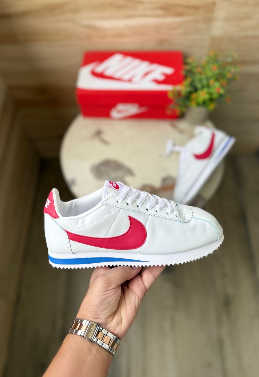 NIKE CORTEZ  VARSITY RED & WHITE AND BLUE