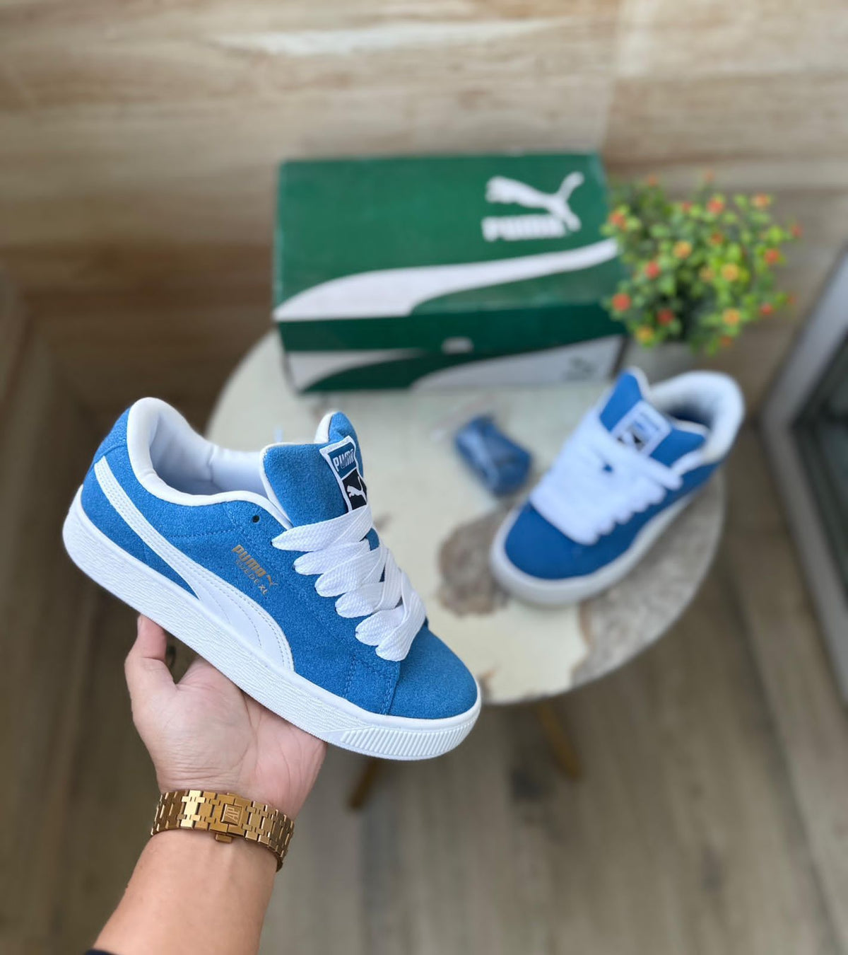 PUMA CLASSIC SUEDE XL BLUE