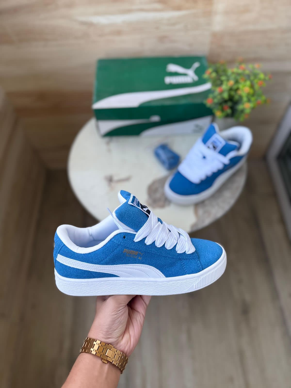 PUMA CLASSIC SUEDE XL BLUE