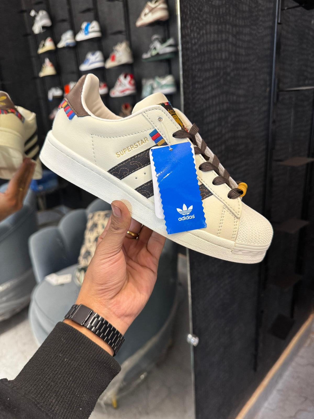 ADIDAS SUPERSTAR SHELL BROWN