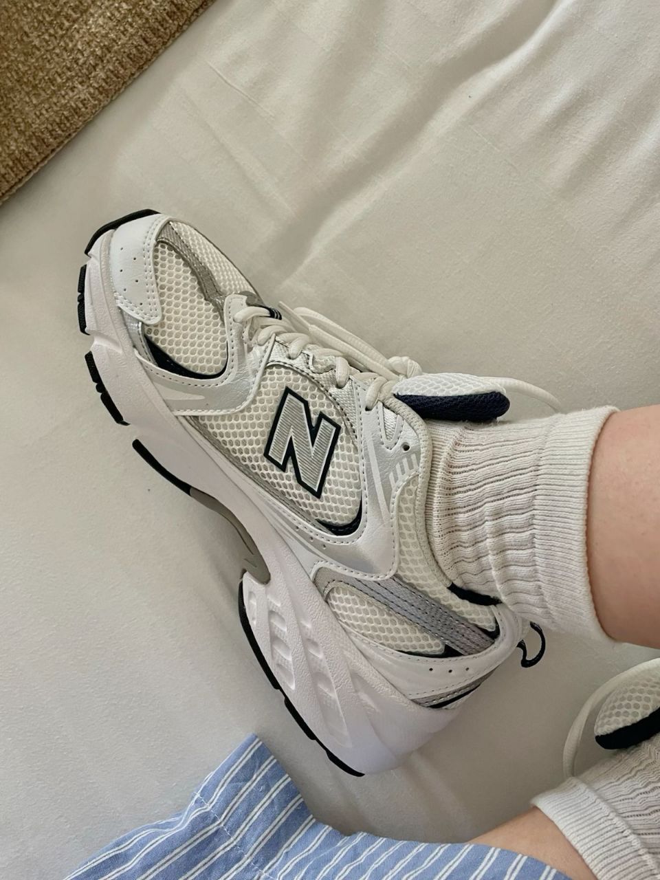 NEW BALANCE 530 SILVER/NAVY