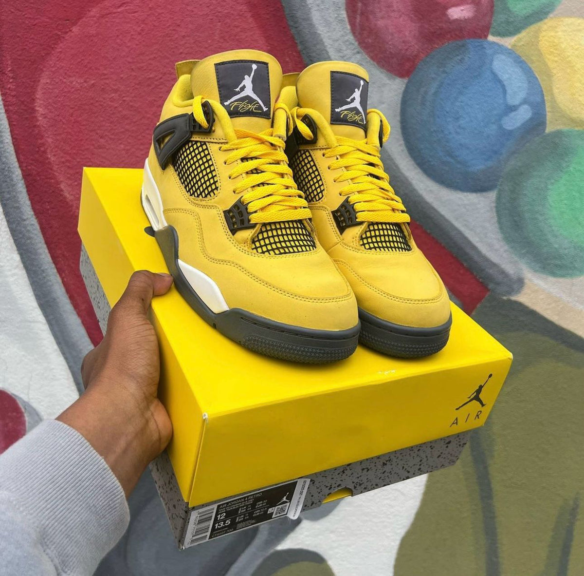 AIR JORDAN RETRO  4 LIGHTNING UA QUALITY