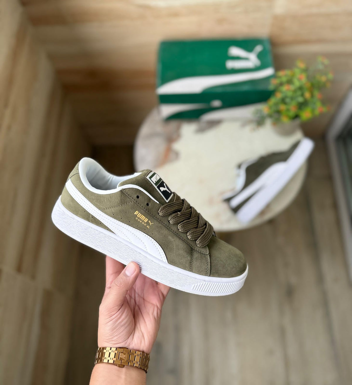 PUMA SUEDE XL OLIVE GREEN