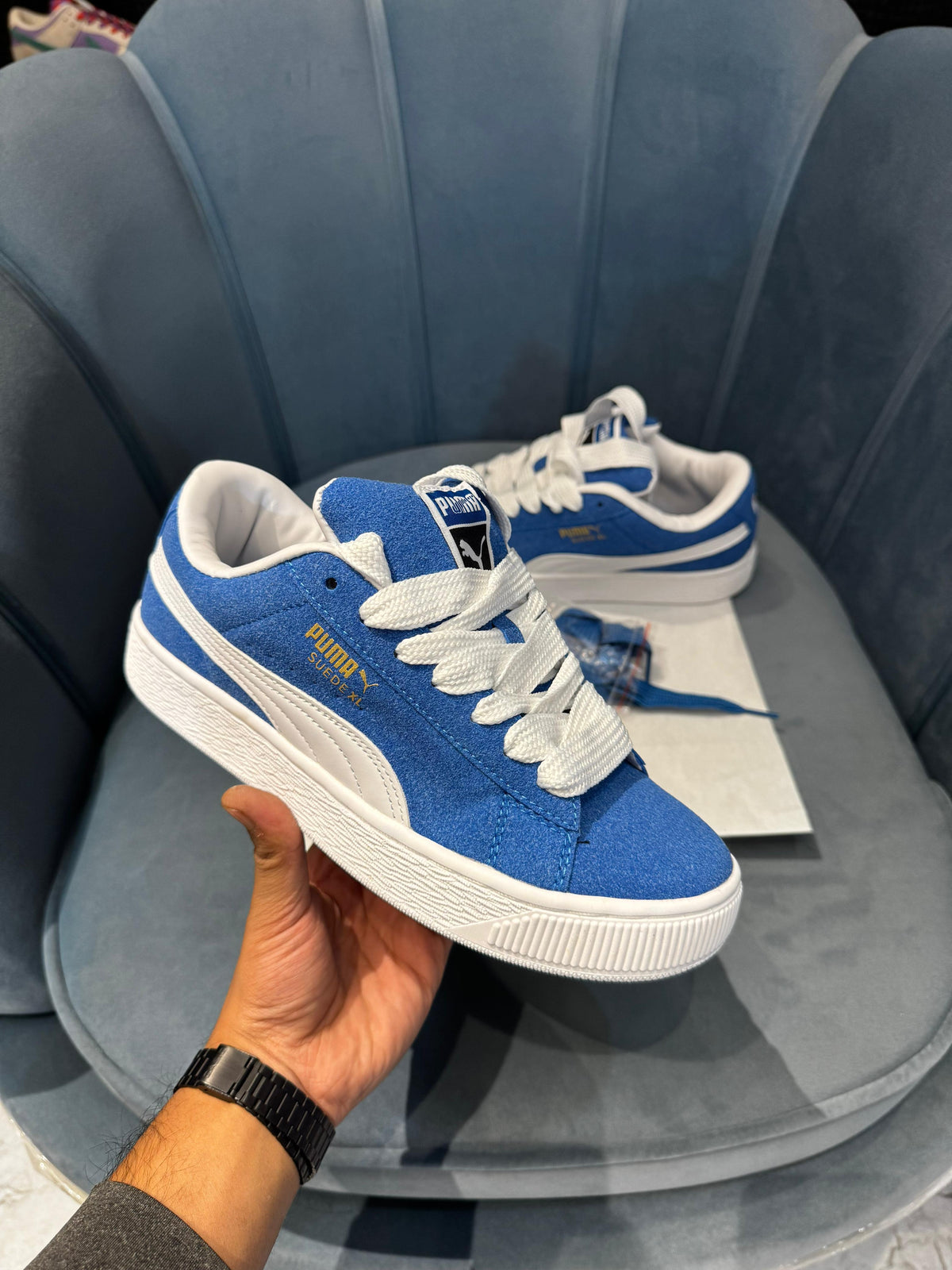 PUMA CLASSIC SUEDE XL BLUE