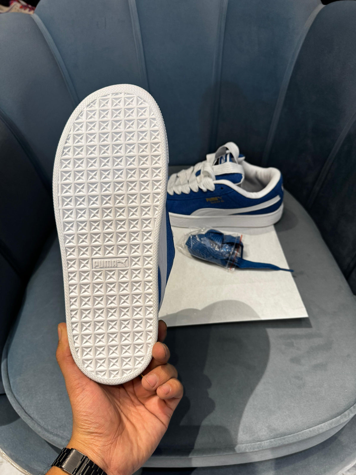 PUMA CLASSIC SUEDE XL BLUE