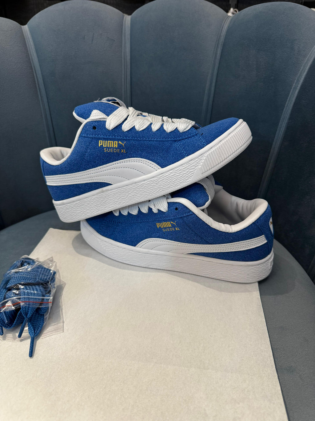 PUMA CLASSIC SUEDE XL BLUE