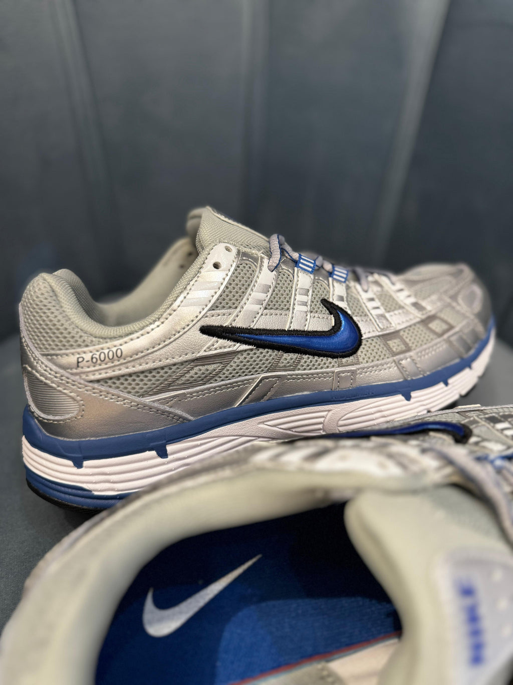 NIKE P 6000 SILVER LASER BLUE