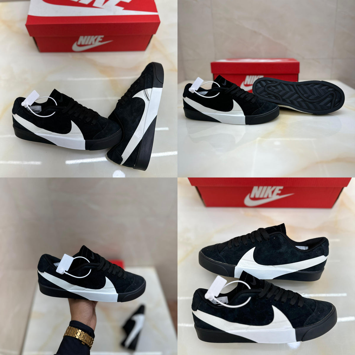 NIKE BLAZER CITY LOW BLACK WHITE