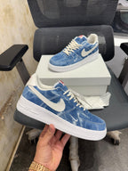 NIKE AIRFORCE 1 DENIM BLUE