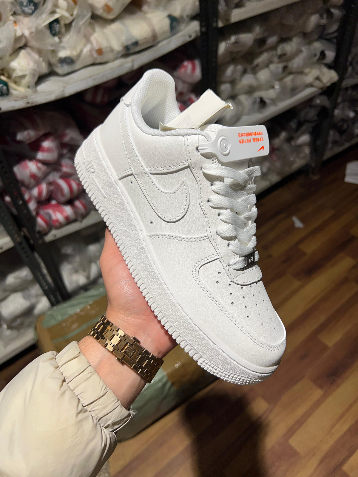 NIKE AIRFORCE 1 FULL LEATHER QUALITY