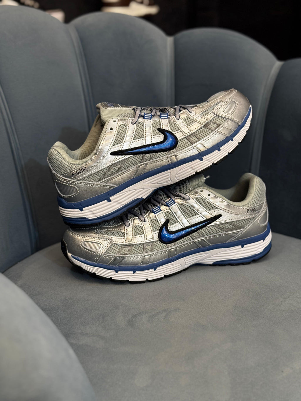 NIKE P 6000 SILVER LASER BLUE