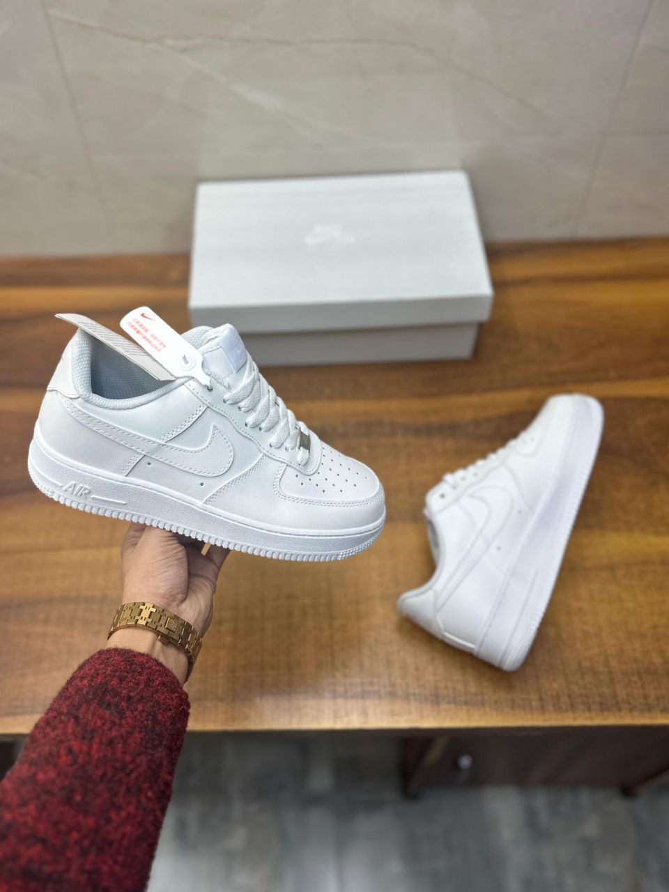 NIKE AIRFORCE 1 FULL LEATHER QUALITY