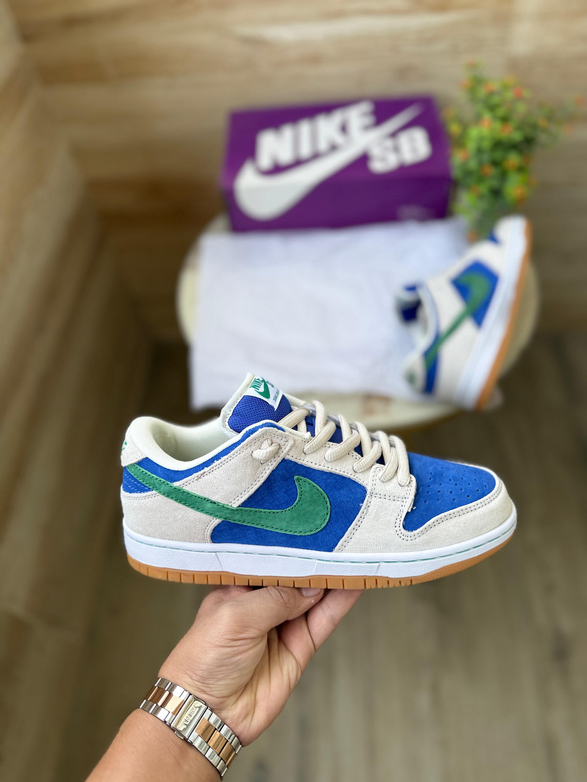 NIKE SB DUNK PHANTOM HYPER ROYAL MALACHITE