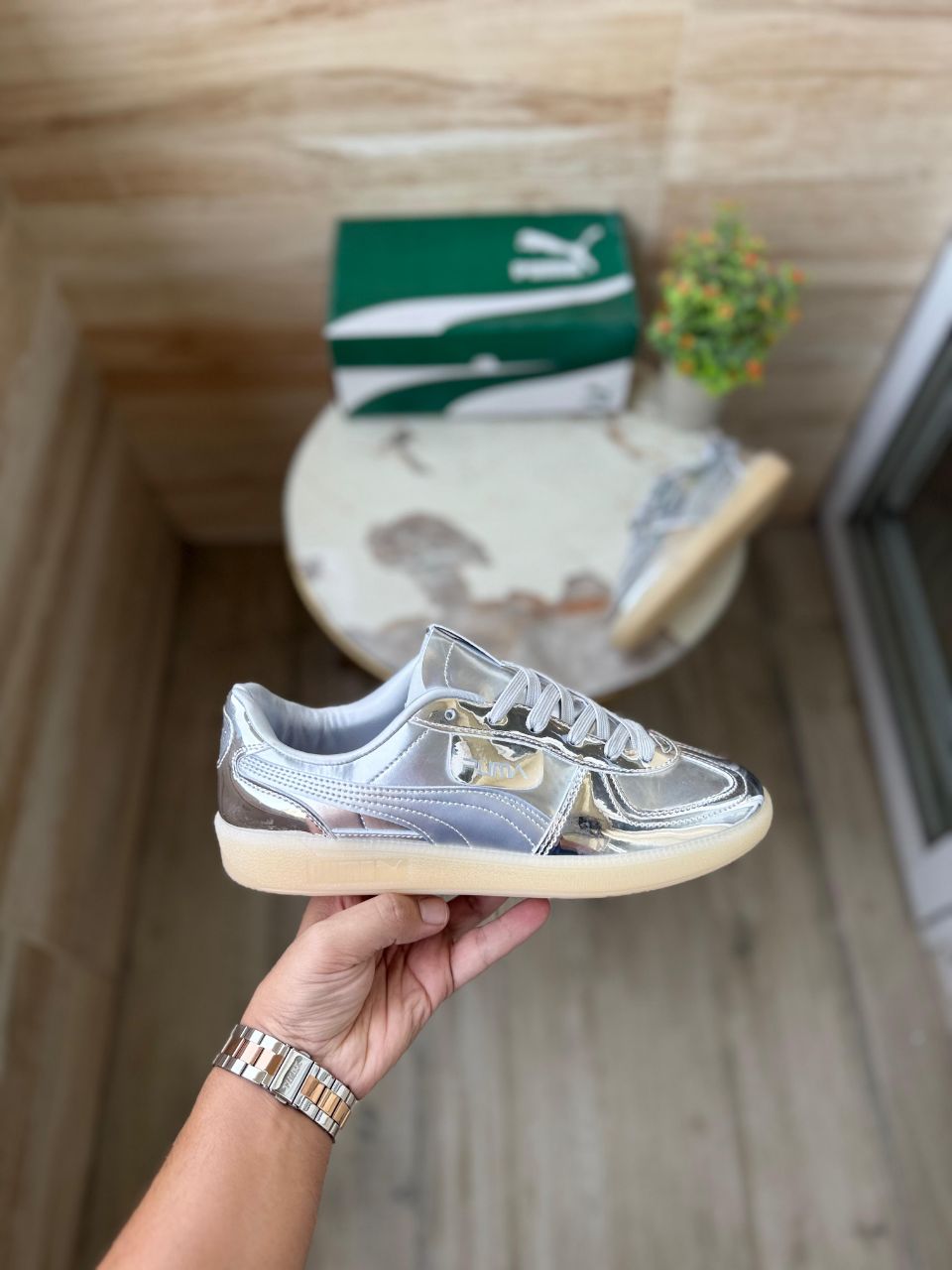 PUMA PALERMO x HAJIME SORAYAMA  SILVER COOL LIGHT GRAY