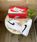 NIKE AIRFORCE ONE WHITE BLACK