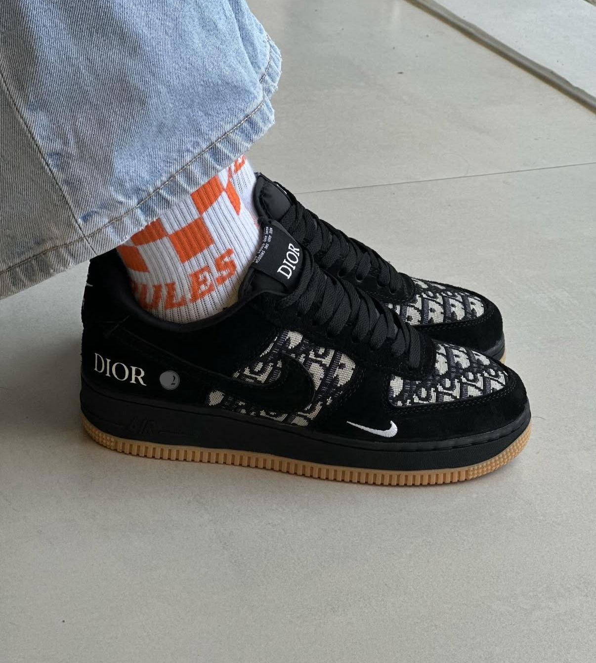 NIKE AIR FORCE DIOR CUSTOM AND STUSSY