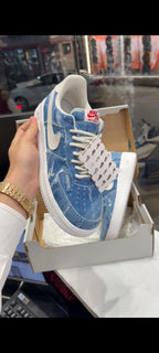 NIKE AIRFORCE 1 DENIM BLUE