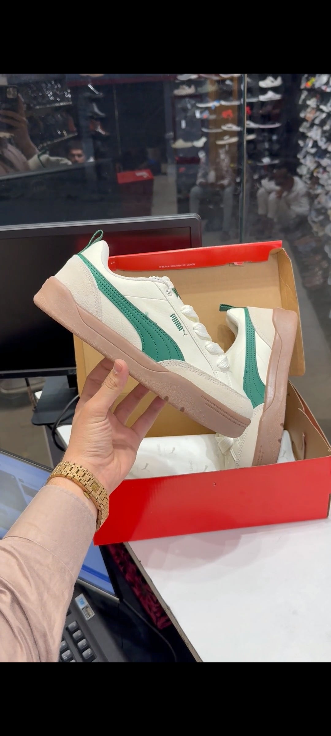 PUMA PARK LIFESTYLE  GREEN/ BROWN