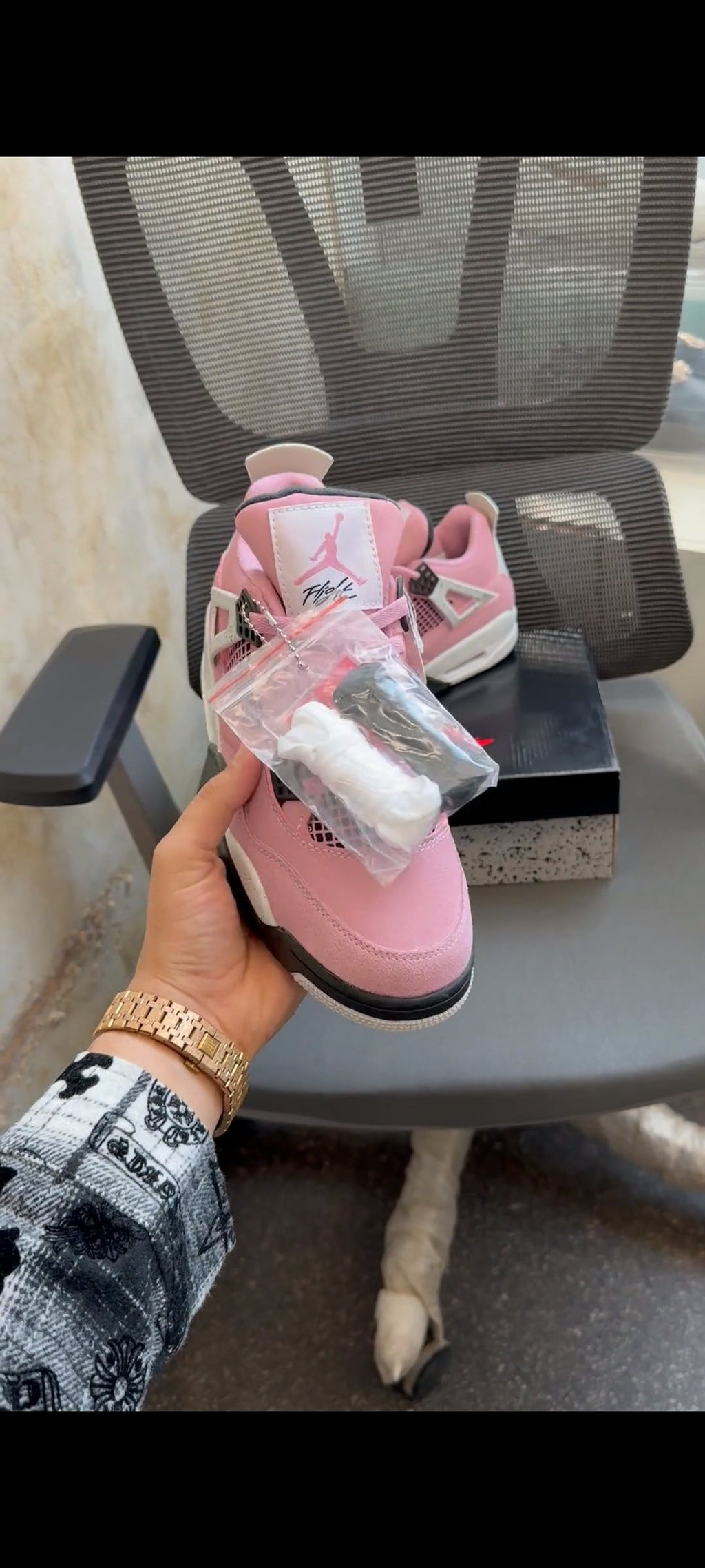 AIR JORDAN RETRO 4 ORCHID U.A