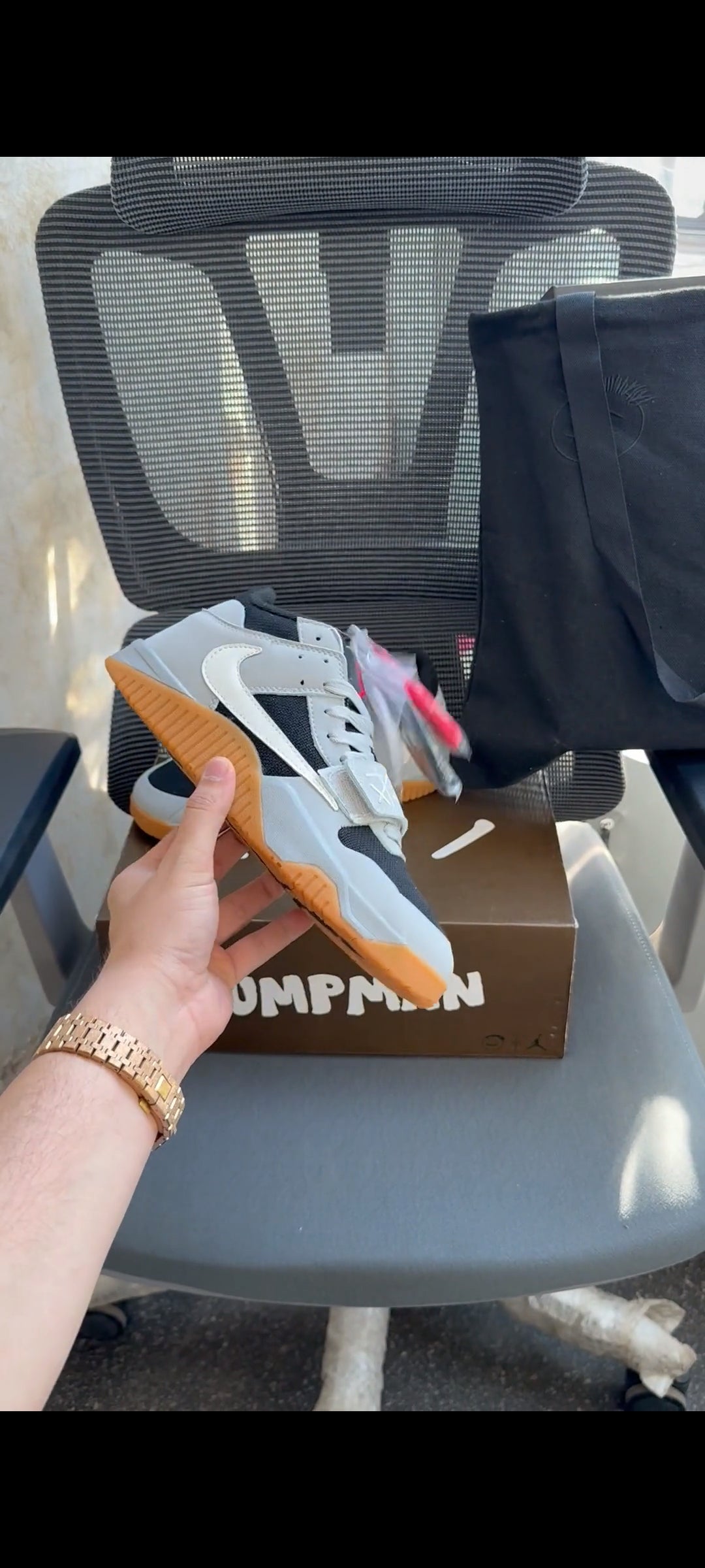 NIKE TRAVIS SCOTT X JORDAN CUT THE JACK GREY U.A