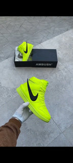 NIKE DUNK HIGH AMBUSH FLASH LIME BLACK