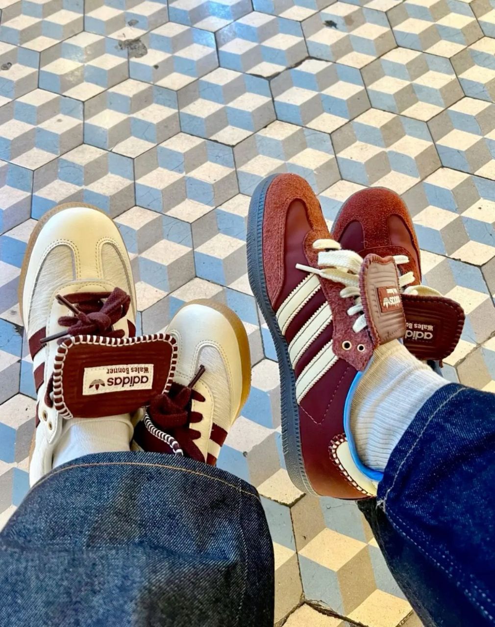 ADIDAS  WALES BONER BURGUNDY