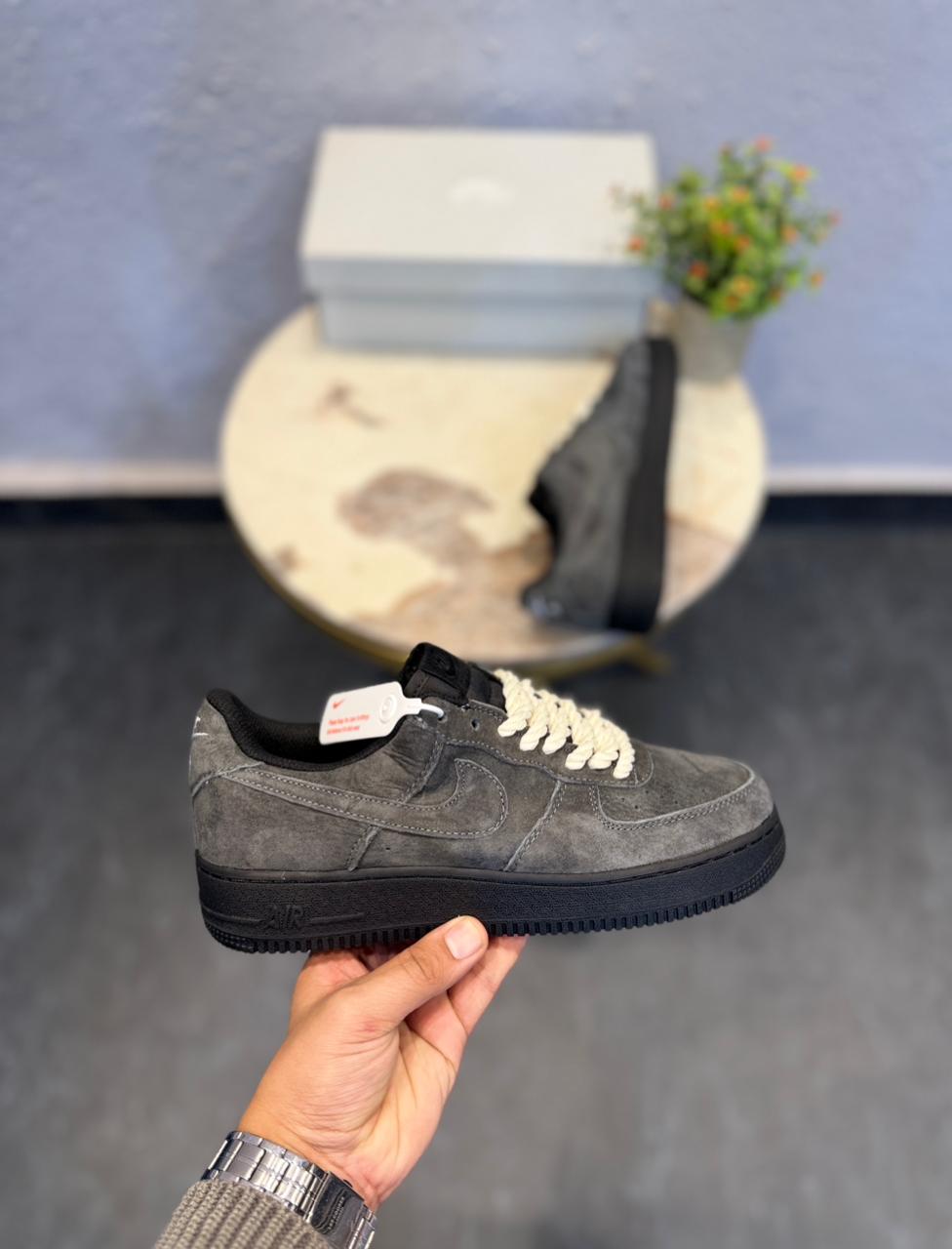 NIKE AIRFORCE CHARCOAL GREY BIG BANG