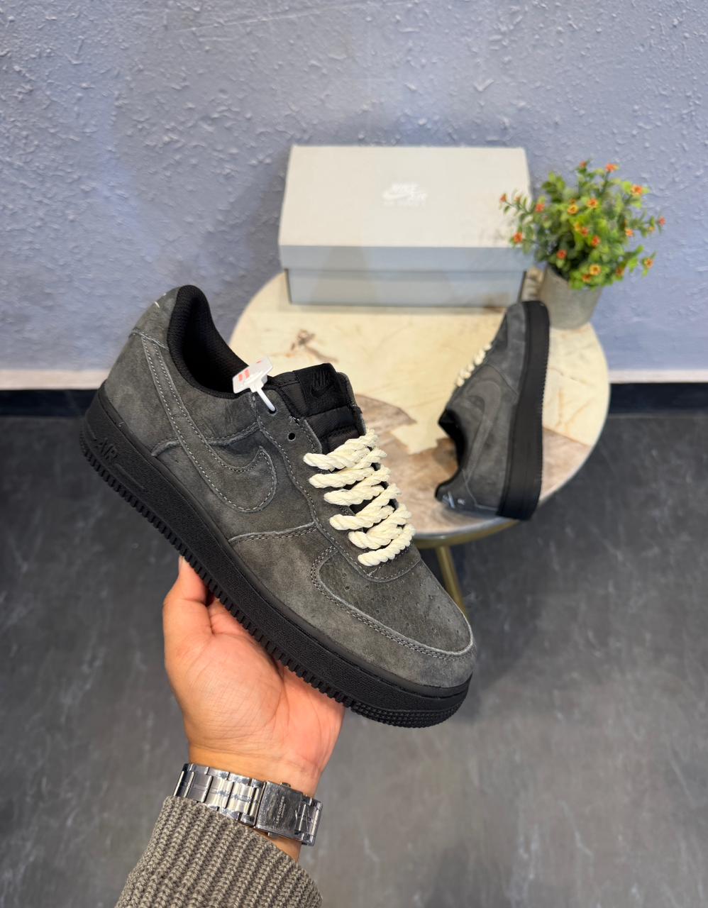 NIKE AIRFORCE CHARCOAL GREY BIG BANG